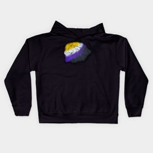 Non-binary Pride Flag Octopus Kids Hoodie